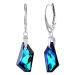 Ligot Strieborné náušnice De-Art Bermuda Blue so Swarovski® Crystals LSW179E