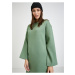 Mikinové a svetrové šaty pre ženy VERO MODA - zelená