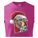 Detské tričko s potlačou vianočného buldočeka - vtipné vianočné tričko