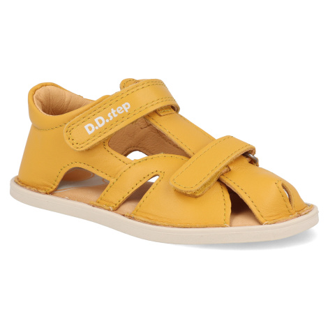 Barefoot detské sandále D.D.step – G076-51665A žlté