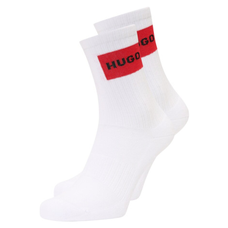 HUGO Ponožky  ohnivo červená / čierna / biela Hugo Boss