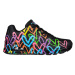 Dámska vychádzková obuv SKECHERS Uno Highlight Love black multi