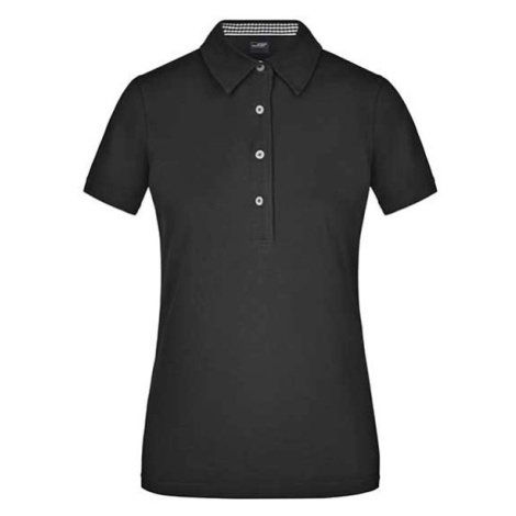 James&amp;Nicholson Dámska polokošeľa JN969 Black