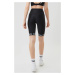 Čierne krátke legíny Borg Bike Shorts
