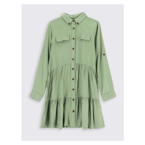 Coccodrillo Košeľové šaty ZC2128101MAJ Zelená Regular Fit