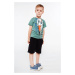 Boys' T-shirt with green application