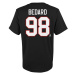 Chicago Blackhawks detské tričko Connor Bedard #98 Player Name & Number Black