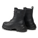 Tommy Jeans Outdoorová obuv Tjw Chunky Leather Boot EN0EN02503 Čierna