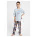 Chlapčenské pyžamo Taro Parker - bavlna Svetlomodrá