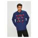 Tommy Hilfiger Mikina - RELAXED HEAVY BRANDED SWEATSHIRT modrá