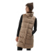 Dámska vesta 4F VEST-AW23TVESF076-82S-LIGHT BROWN