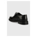Kožené poltopánky Karl Lagerfeld KRAFTMAN pánske, čierna farba, KL11423
