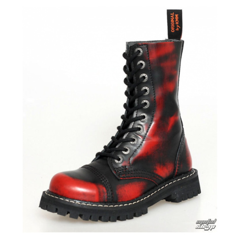 topánky kožené KMM Čierna červená