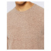 Knowledge Cotton O-Neck Wool Knit 1336 Kelp melange