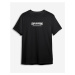 Trendyol Black Text Printed Regular/Normal Cut T-shirt