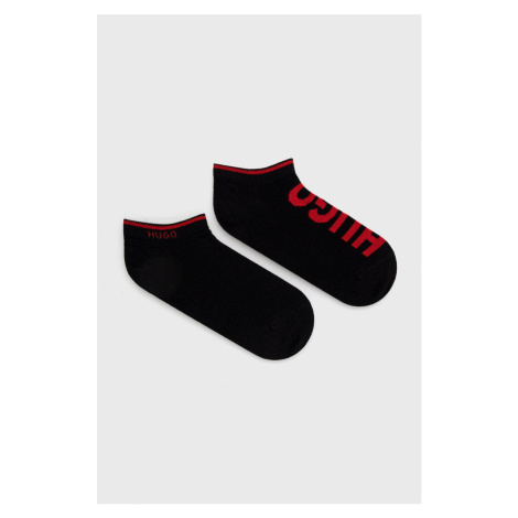 Ponožky HUGO dámske,čierna farba,50469274 Hugo Boss