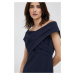Šaty Lauren Ralph Lauren tmavomodrá farba, maxi, rovný strih