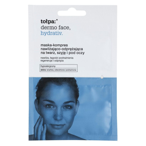 Tołpa Dermo Face Hydrativ intenzívna hydratačná maska na tvár a očné okolie 2 x 6 ml