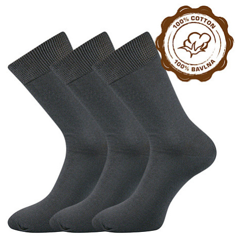 Ponožky LONKA Habin tmavo šedé 3 páry 101078