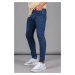 Madmext Blue Full Lycra Skinny Fit Men's Jeans 6326