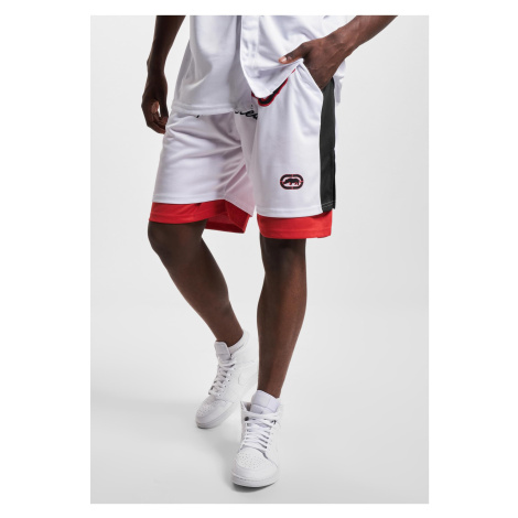 Společnost Ecko Unltd. BBALL Shorts - White/Red