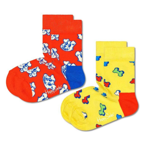Detské ponožky Happy Socks Kids Dog & Bone 2-pak