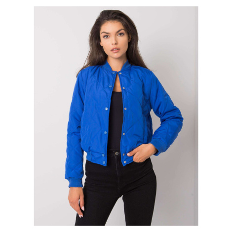 MODRÝ DÁMSKY PREŠÍVANÝ BOMBER EM-KR-616.29-BLUE