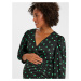 Vero Moda Maternity Šaty 'MESSI'  svetlozelená / čierna