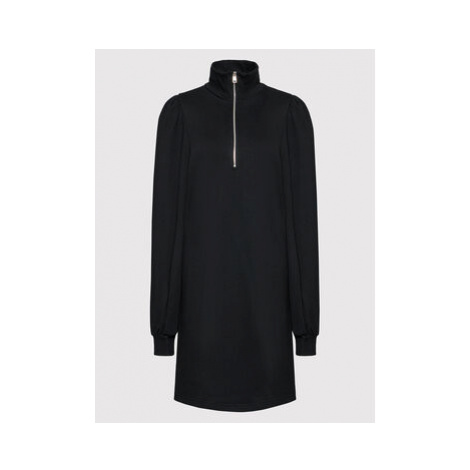 Gestuz Úpletové šaty Nankita Zipper 10905582 Čierna Regular Fit