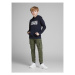 Jack&Jones Junior Mikina 12152841 Tmavomodrá Regular Fit