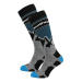 HORSEFEATHERS Snowboardové ponožky Arlo Thermolite - tile blue GRAY