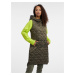 Orsay Khaki Ladies Long Quilted Vest - Women