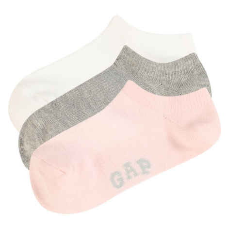 GAP Ponožky  sivá melírovaná / ružová / biela