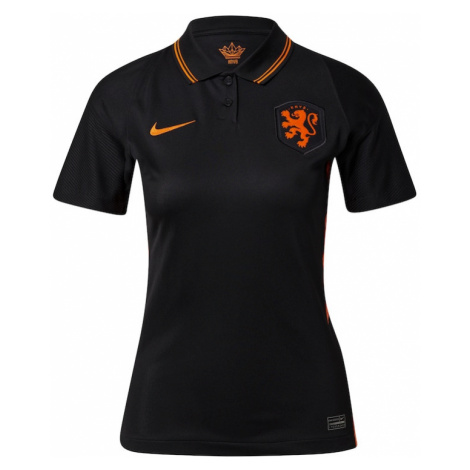NIKE Funkčné tričko 'Netherlands 2020 Stadium Away'  oranžová / čierna