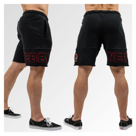 NEBBIA - Pánske šortky s logom Mr.Olympia 713 (black) - NEBBIA