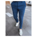 Men's Herringbone Chino Pants Navy Blue Dstreet