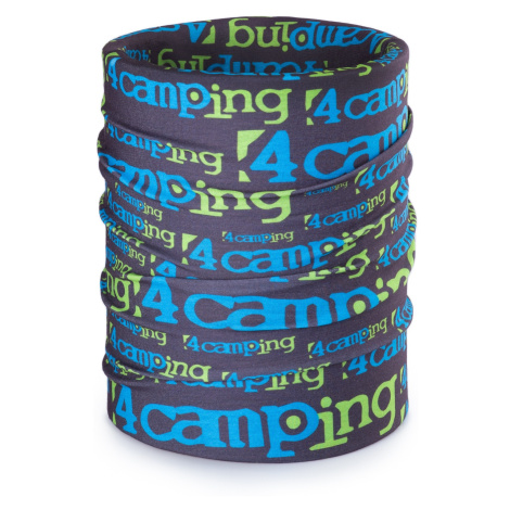 Multifuknčný set 4camping Multifunkčná šatka Logo Farba: modrá/zelená