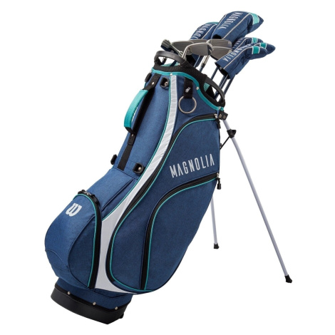 Wilson Staff Magnolia Complete Ladies Carry Bag Set Navy/White/Teal Pravá ruka Grafit Lady +1 in