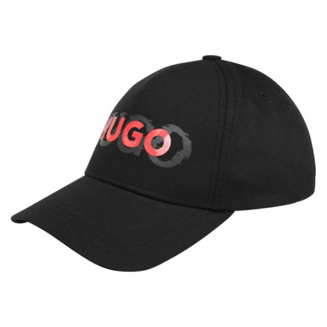 HUGO Čiapka  čierna / sivá / svetločervená Hugo Boss