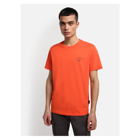 Oranžové pánske tričko NAPAPIJRI Selbas