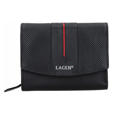 Dámska peňaženka Lagen Carinne - čierno-červená