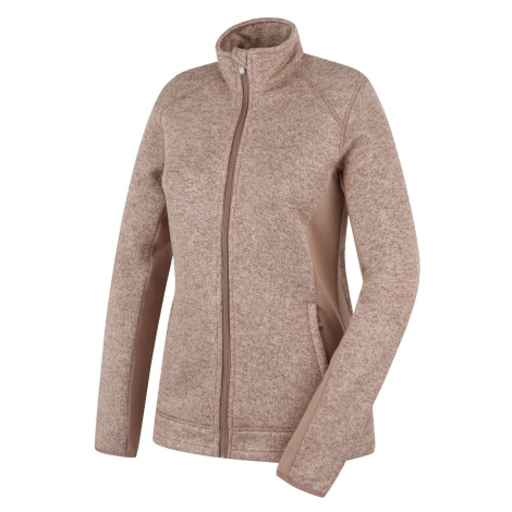 Husky Dámsky fleecový sveter na zips Alan L beige