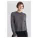 DEFACTO Regular Fit Crew Neck Sweater