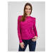 Dark pink women's lace T-shirt ORSAY - Women