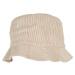 Large corduroy hat, off-white