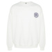 Trendyol Ecru Oversize/Wide-Cut Floral Embroidered Fleece Inside Cotton Sweatshirt