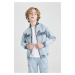 DEFACTO Boys College Collar Bomber Jean Jacket