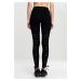 Women's lace-up leggings - black