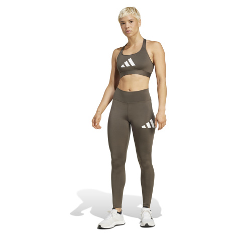 Dámske legíny s potlačou loga ADIDAS zelené