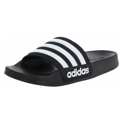 ADIDAS PERFORMANCE Plážové / kúpacie topánky 'Adilette'  čierna / biela